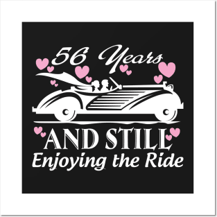 Anniversary Gift 56 years Wedding Marriage Posters and Art